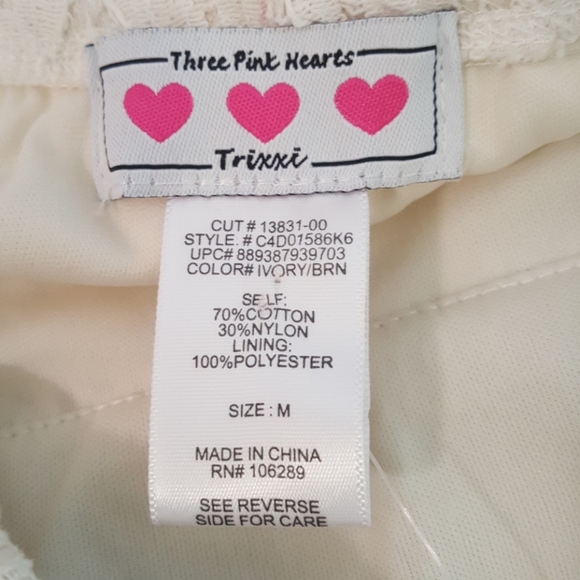 Three Pink Heart Sleeveless Blouse Women Medium - Picture 5 of 8